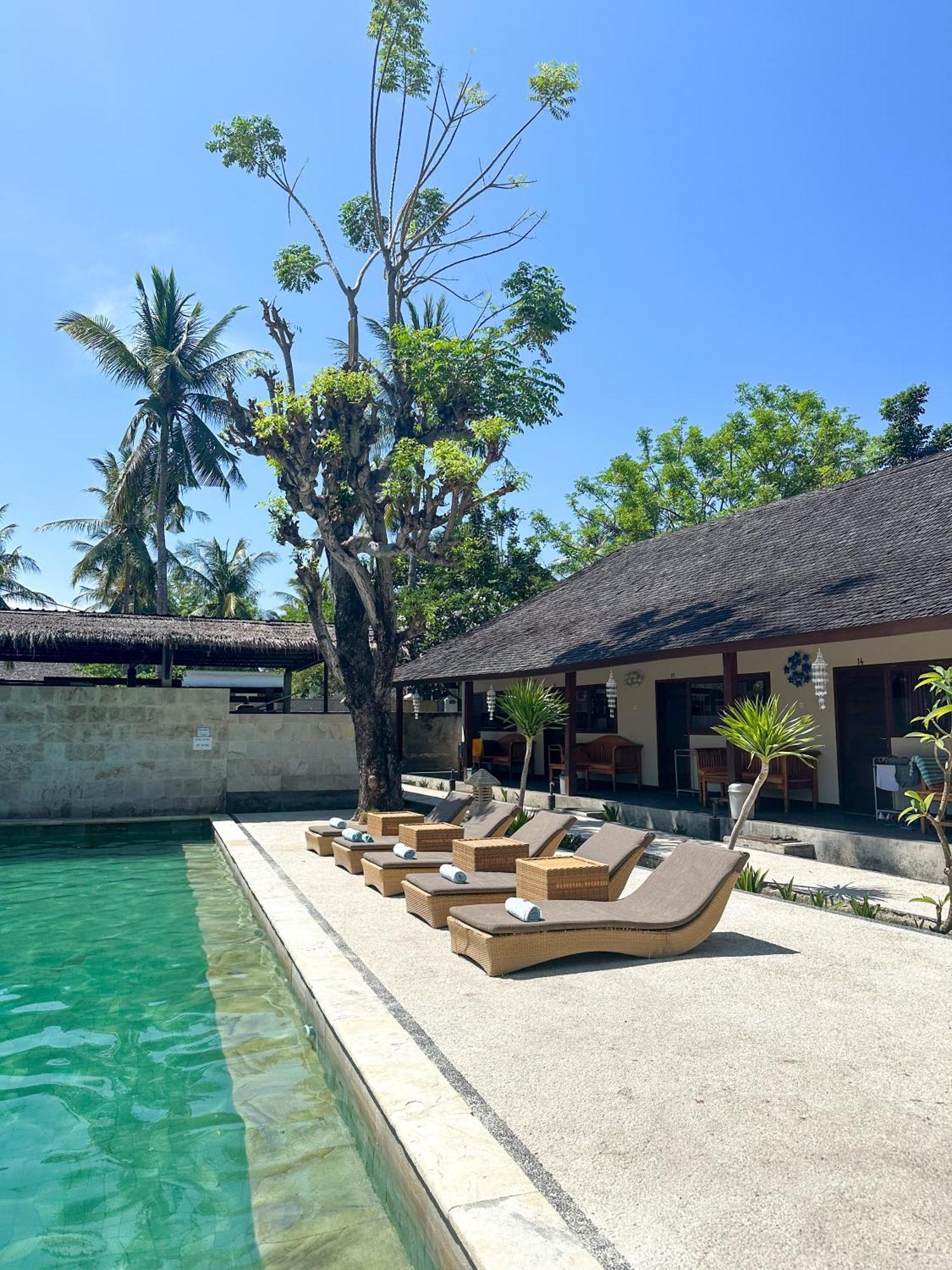 Trawangan Oasis Hotell Gili Trawangan Exteriör bild